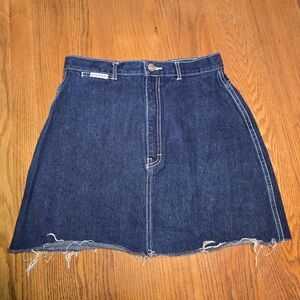Vintage 90's Gitano Blue Denim Jean Skirt Size Small 28" Waist READ
